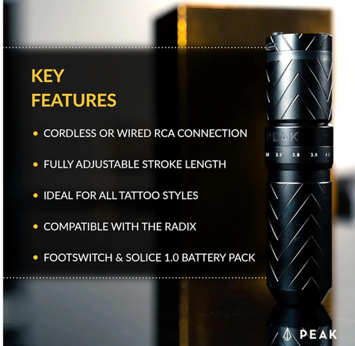 PEAK Solice PRO Adjustable Stroke Modular Wireless Machine Black