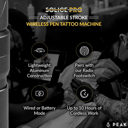 PEAK Solice PRO Adjustable Stroke Modular Wireless Machine Black