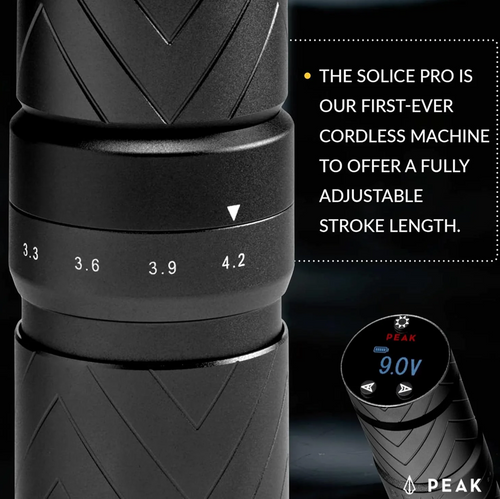 PEAK Solice PRO Adjustable Stroke Modular Wireless Machine Black